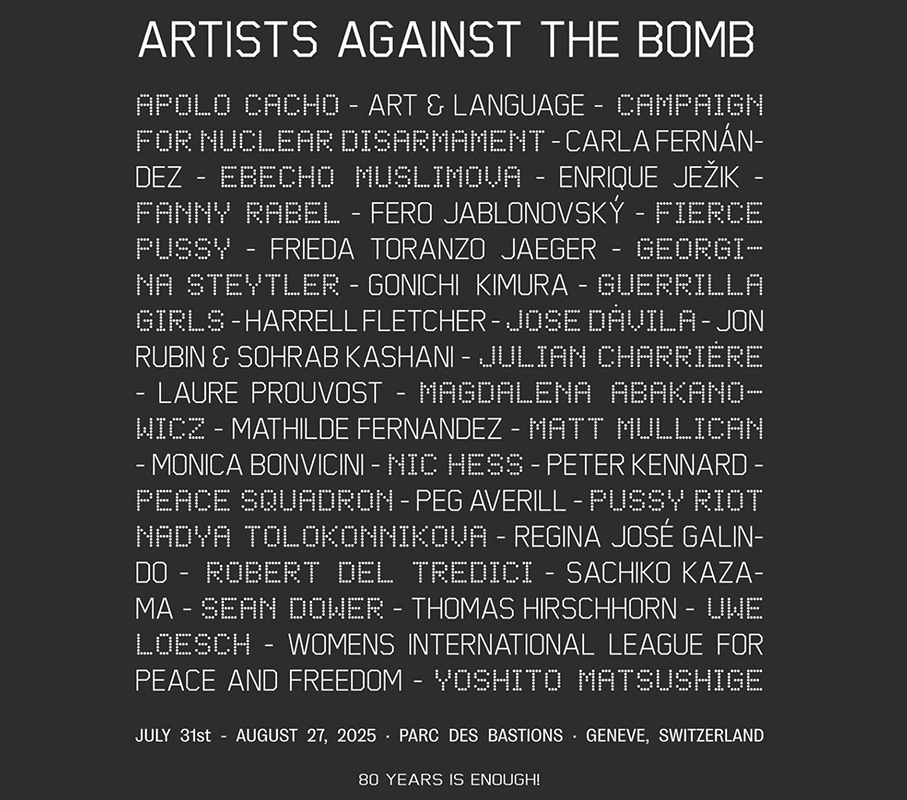 Artists Against The Bomb Geneva 2025