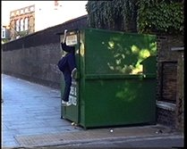 Still from Clothes Recycling Video 1996