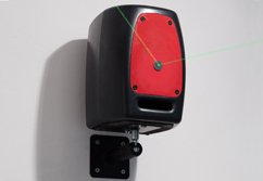 Speaker, mirror and laser