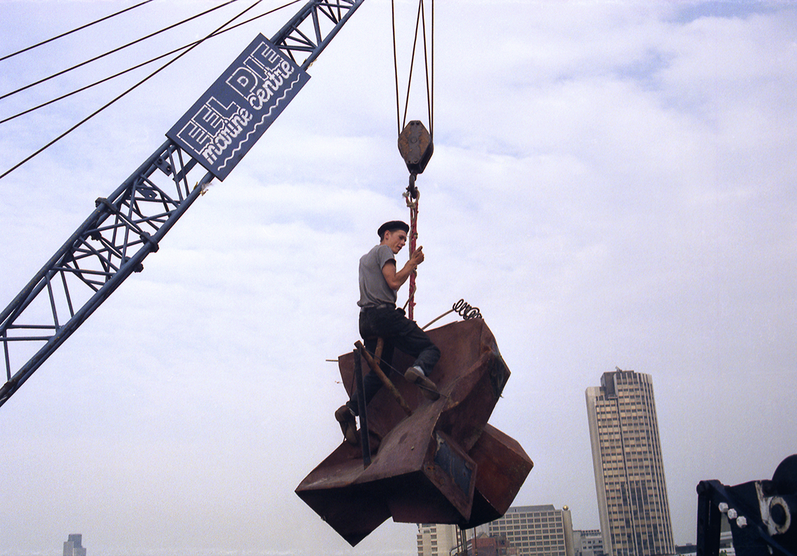 Dower aboard one of a 'marimba' instruments
