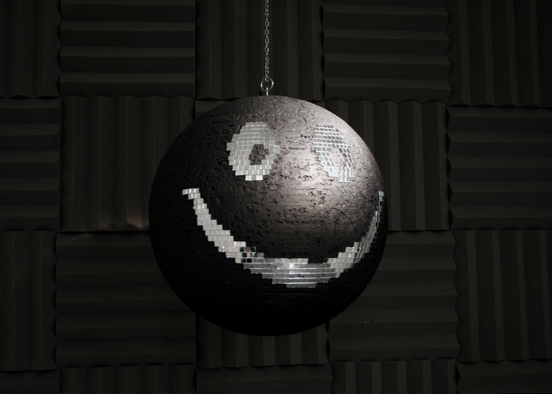 Death Star, carved mirror ball