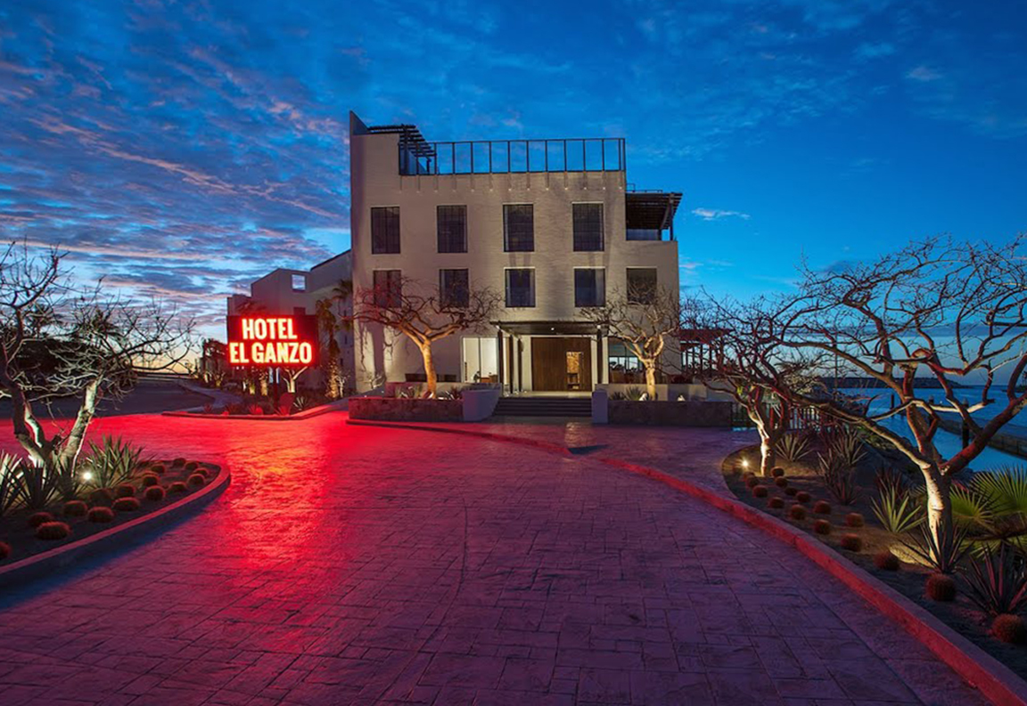 Exterior of Hotel El Ganzo, Puerto Los Cabos, Mexico
