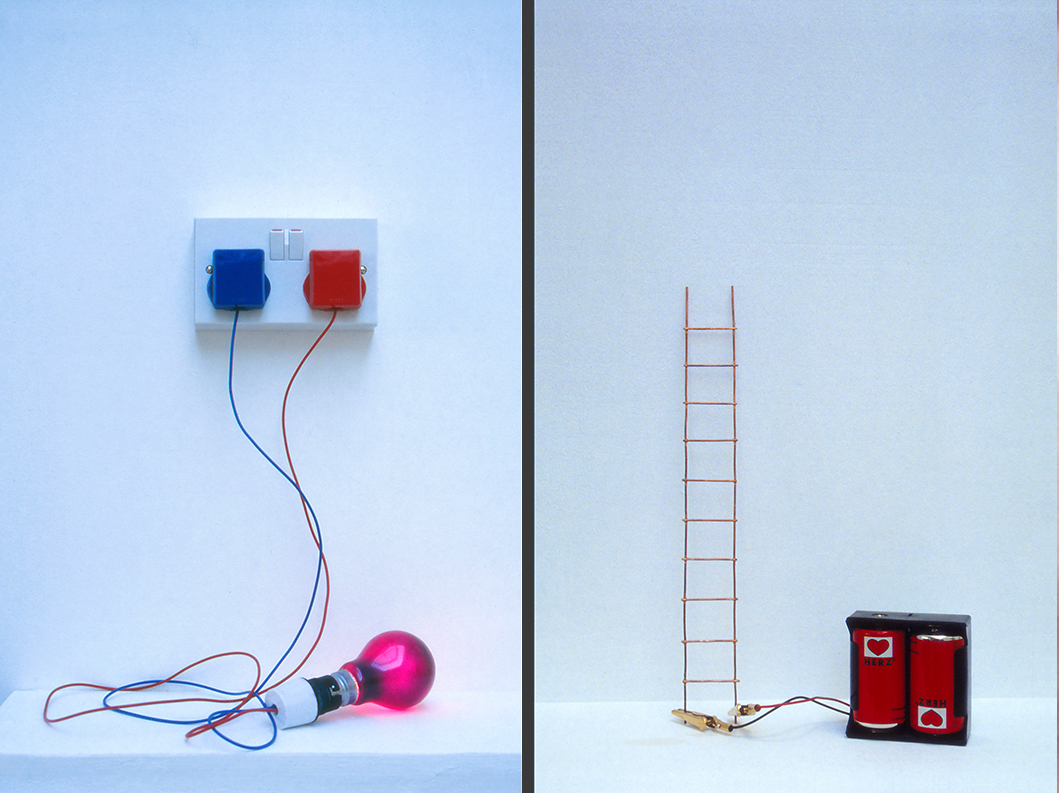 Electrical Metaphor, 1990 - two sculptures with electricity