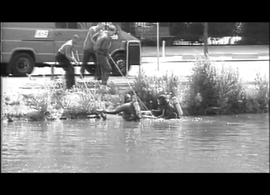 still from Retreival of a drowned man, 1993