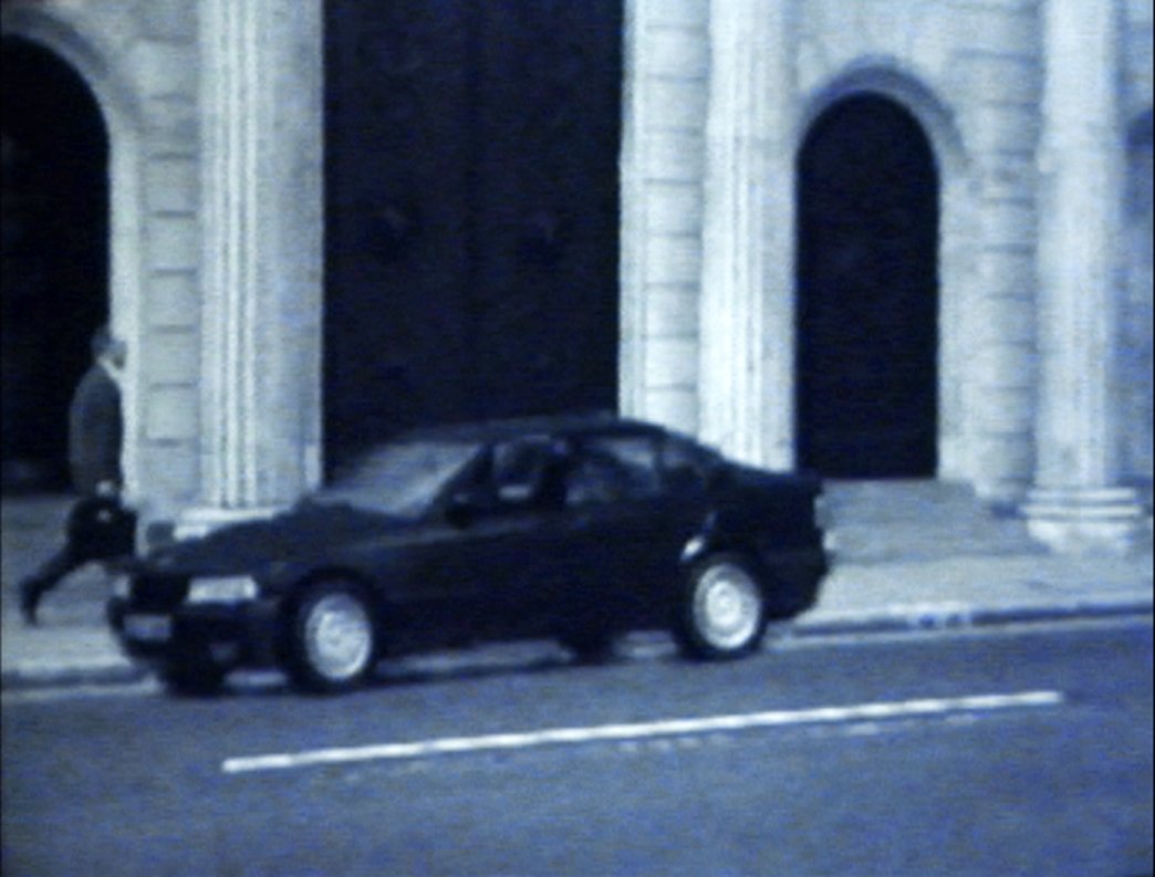 BMW 325i explodes outside the Bank of England, City of London